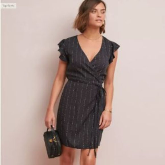 Cloth & Stone Carter Wrap Dress, Size S - Picture 1 of 8